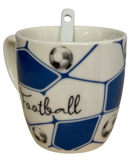 Set cadou 2 căni cu linguriță Football AT1808