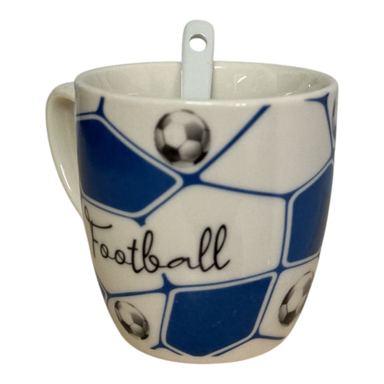 Set cadou 2 căni cu linguriță Football AT1808