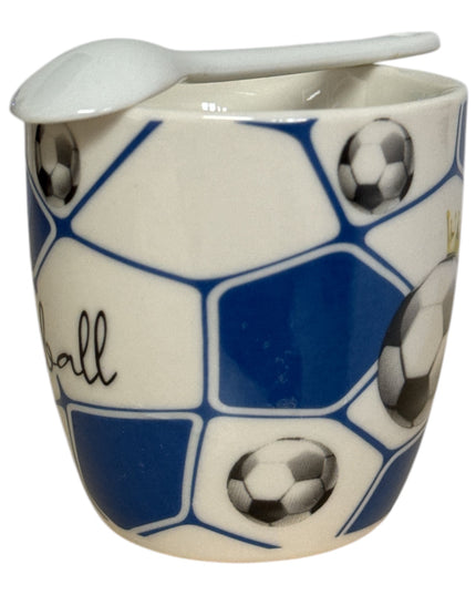 Set cadou 2 căni cu linguriță Football AT1808