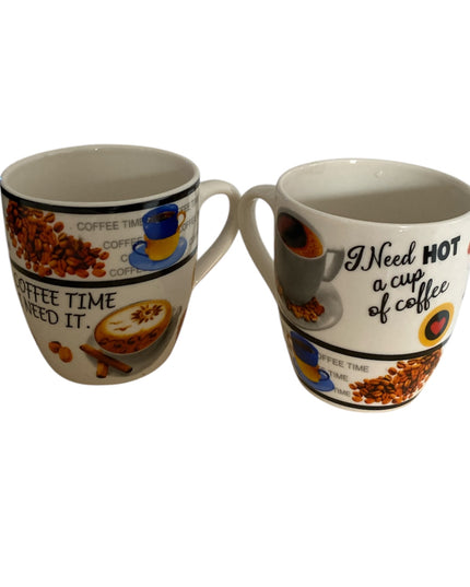 Set cadou 6 căni ceramică Coffee color