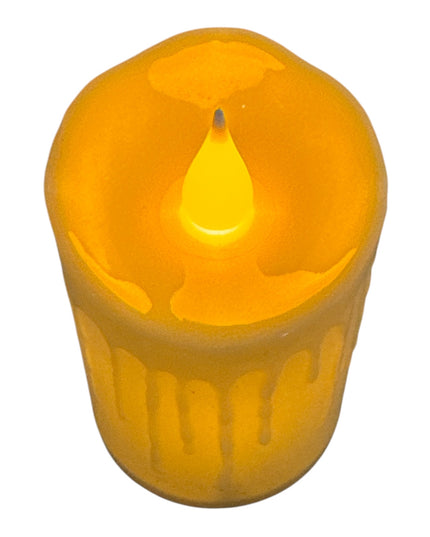 Lumânare decorativă LED flacără mobilă 12/set 8x5cm 1213-1