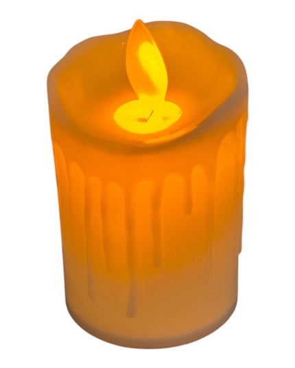 Lumânare decorativă LED flacără fixă 12/set 8x5cm 1213-2