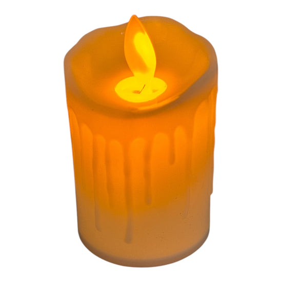 Lumânare decorativă LED flacără fixă 12/set 8x5cm 1213-2