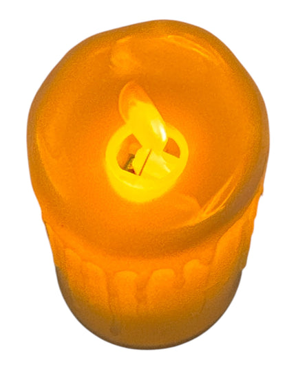 Lumânare decorativă LED flacără fixă 12/set 8x5cm 1213-2