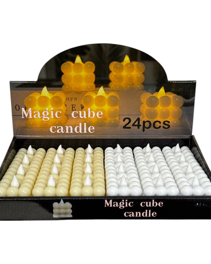 Lumânare LED Magic Cube 24/set 5cm 1213-13