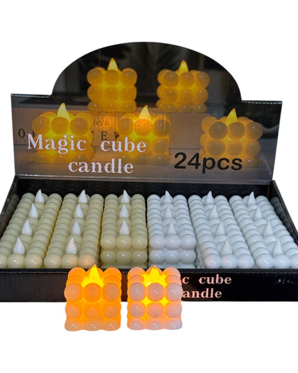 Lumânare LED Magic Cube 24/set 5cm 1213-13