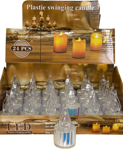 Lumânare LED Cristal 24/set 8x4cm 1213-17