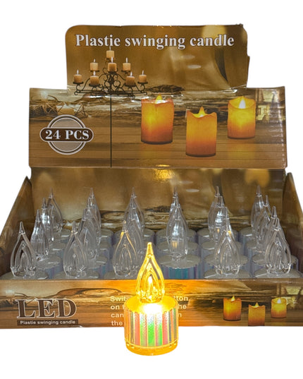 Lumânare LED Cristal 24/set 8x4cm 1213-17