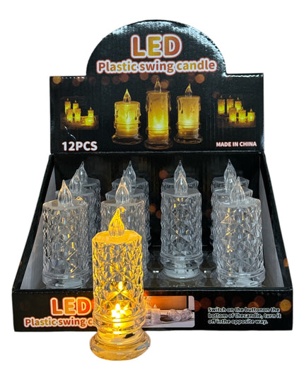 Lumânare LED Cristal 12set 10x5cm 1213-18