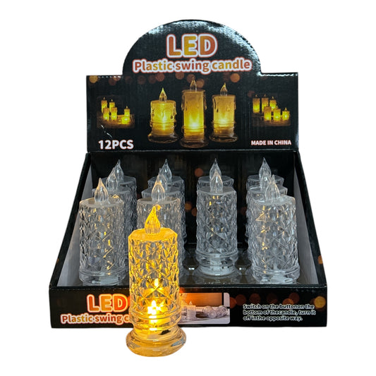 Lumânare LED Cristal 12set 10x5cm 1213-18