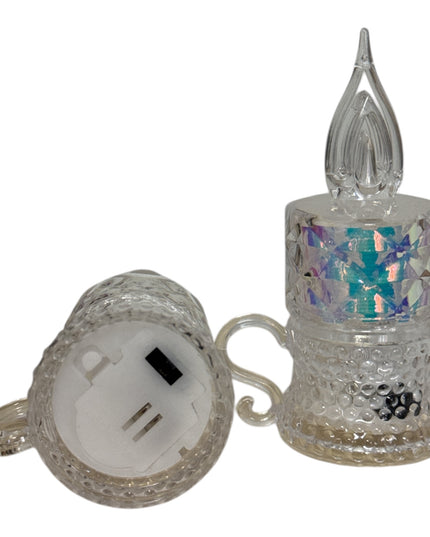 Lumânare LED Felinar Cristal 12set 10x5cm 1213-19