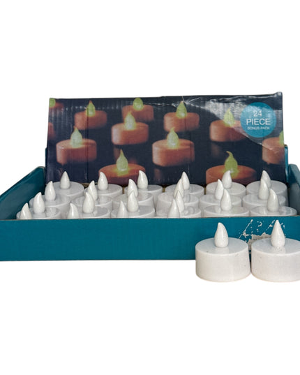 Lumânare LED Pastilă 24/set 4x4cm 1213-3