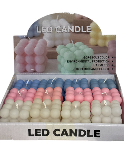 Lumânare LED Magic Cube color 12set 5cm 1213-12