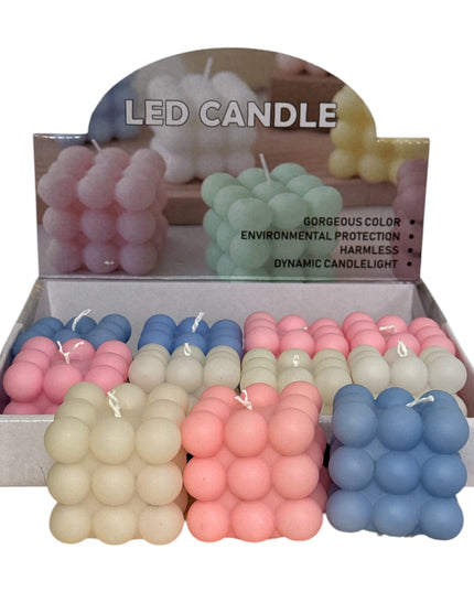 Lumânare LED Magic Cube color 12set 5cm 1213-12