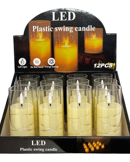 Lumânare LED cu baterii 12/set 12.5cm 1213-8