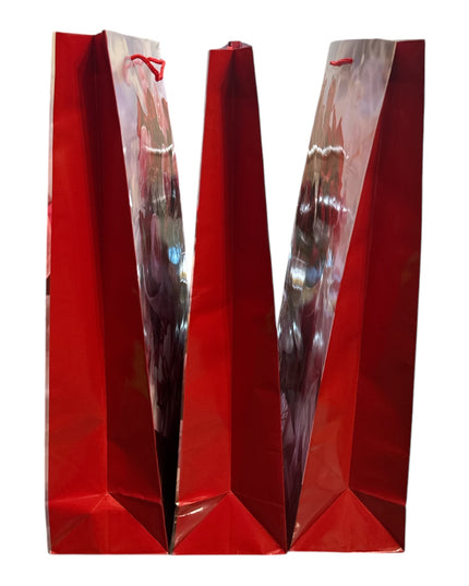 Pungă cadou cu flori 12/set 55x40cm