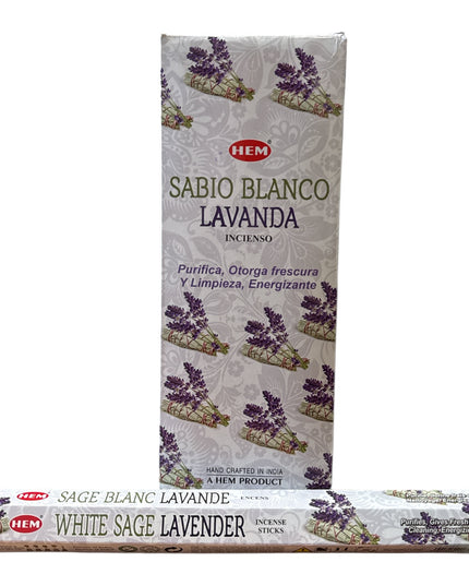 Bețișoare parfumate HEM 6/set WHITE SAGE LAVANDA