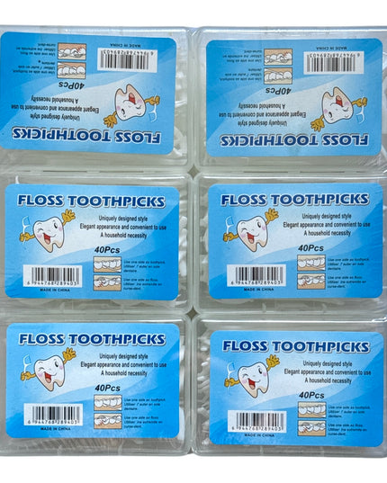 Scobitori cu Ață Dentară 6 cutii/set