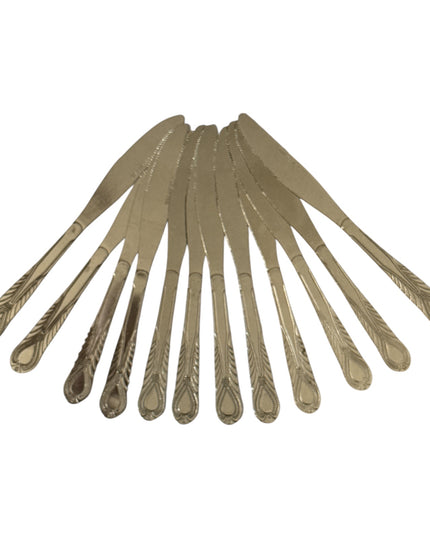 Cuțite de masă 12/set model clasic gravat 21x2cm