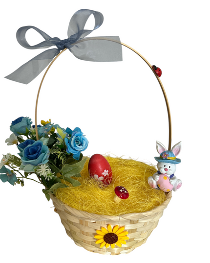 Coș cu toartă decorat 32cm