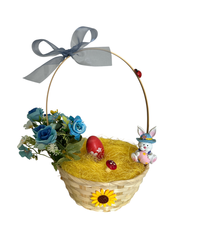 Coș cu toartă decorat 32cm