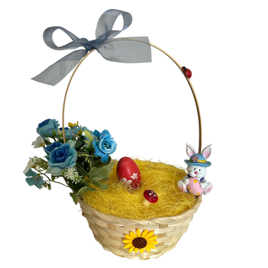 Coș cu toartă decorat 32cm