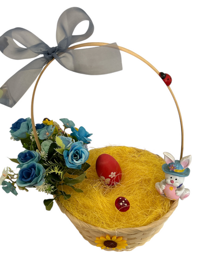 Coș cu toartă decorat 32cm