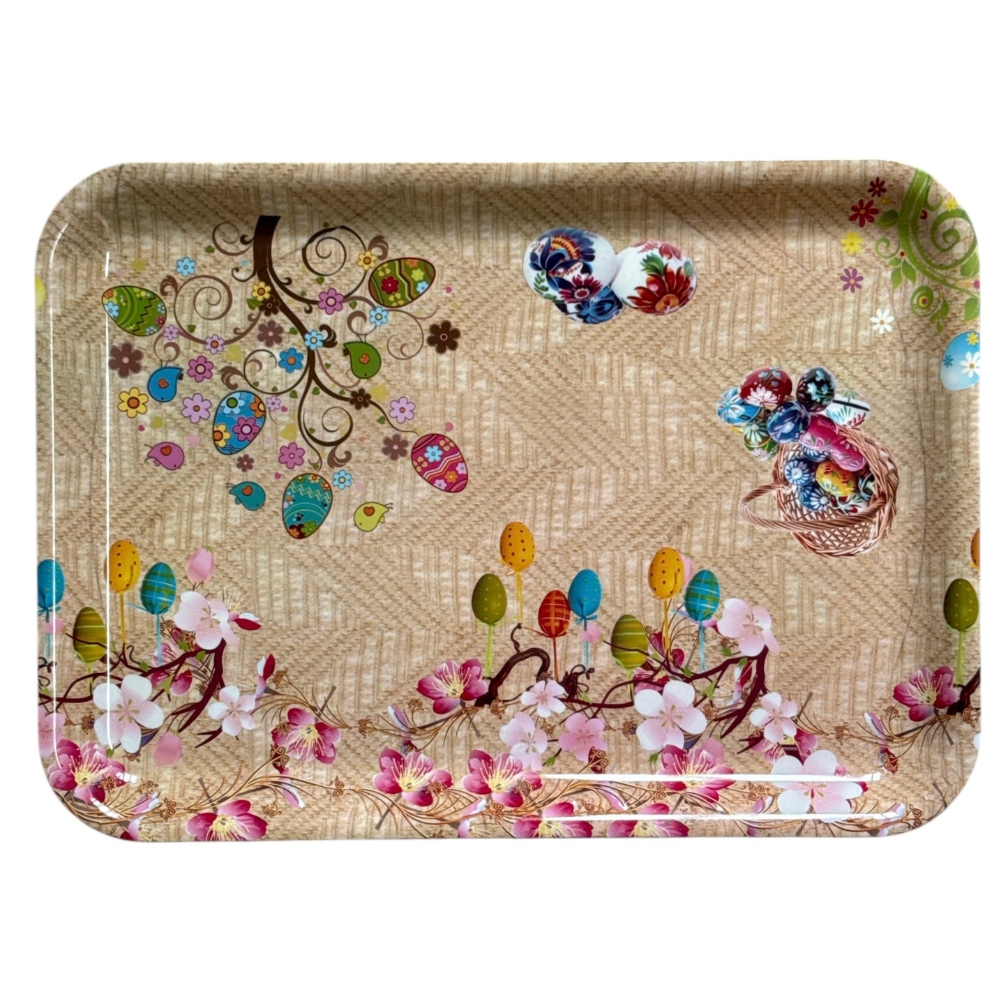 Tavă plastic Paște 36x26cm