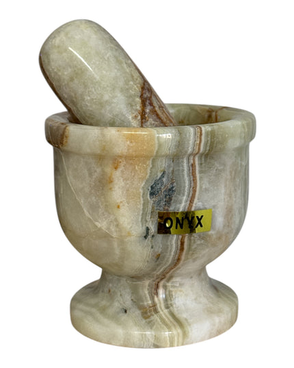 Mojar cu pistil din ONIX , 7,5cm x 7,5cm