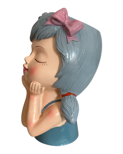 Ghiveci Decorativ în Formă de Fetiță 19cm