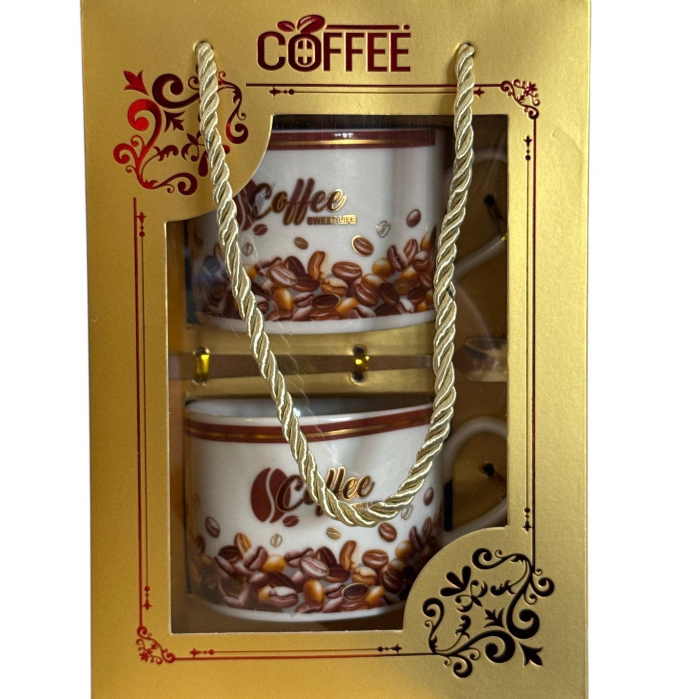 Set cadou 2 cești cu linguriță Coffe