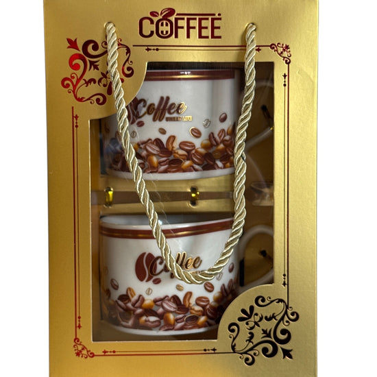 Set cadou 2 cești cu linguriță Coffe