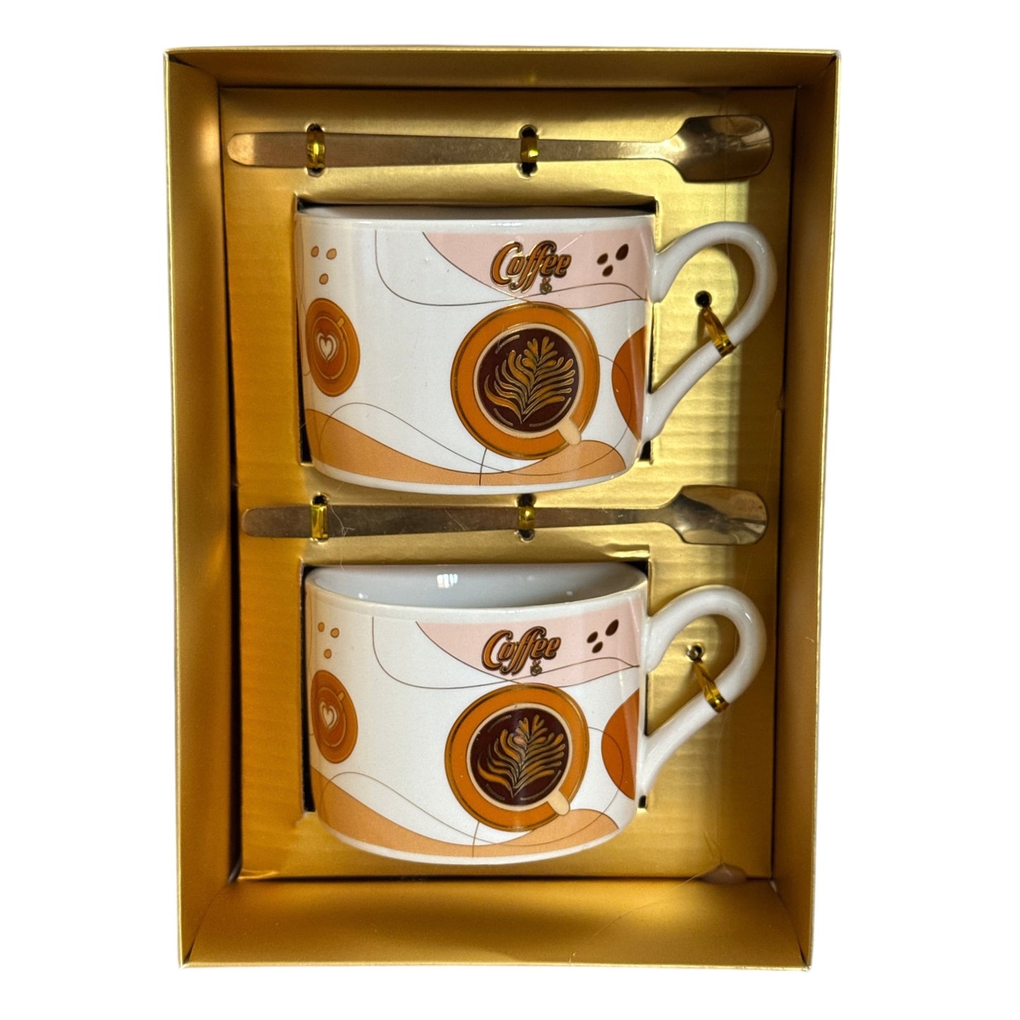 Set cadou 2 cești cu linguriță Coffe