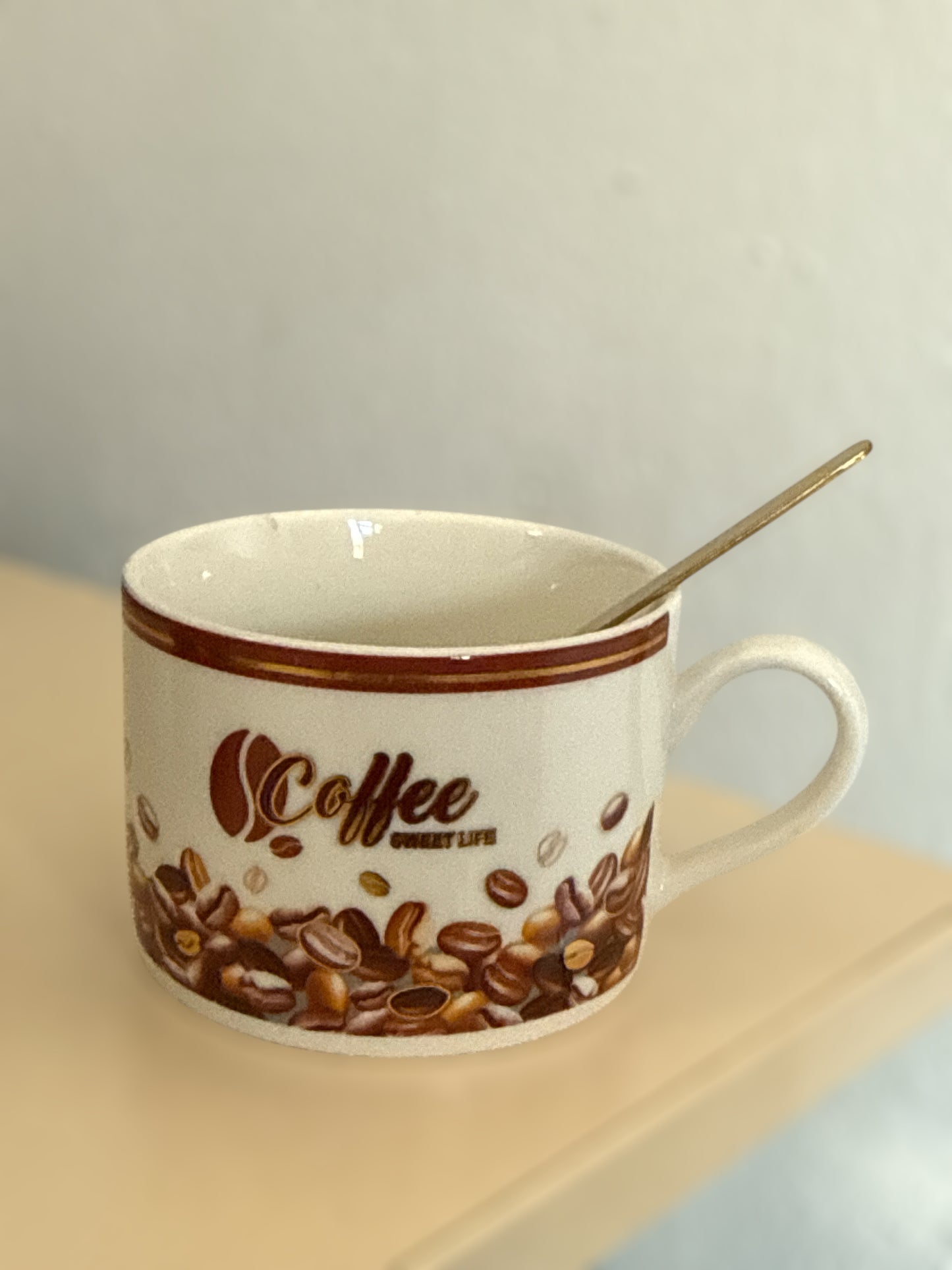 Set cadou 2 cești cu linguriță Coffe