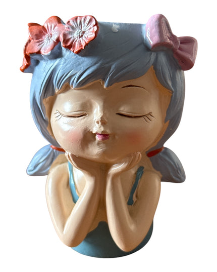 Ghiveci Decorativ în Formă de Fetiță 10cm