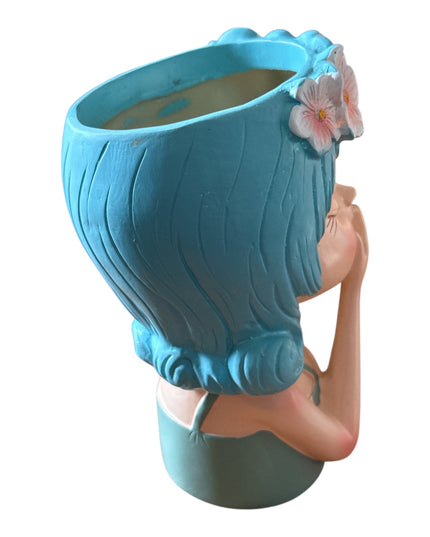 Ghiveci Decorativ în Formă de Fetiță 15cm