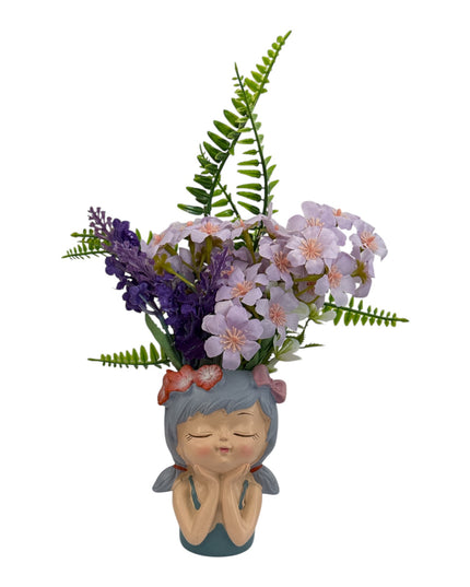 Ghiveci Decorativ în Formă de Fetiță 10cm