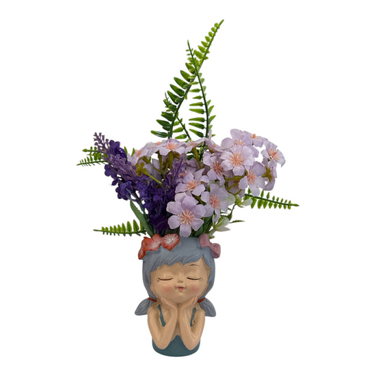 Ghiveci Decorativ în Formă de Fetiță 10cm