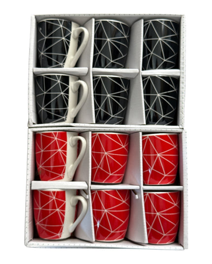 Set cadou 6 căni ceramică Color