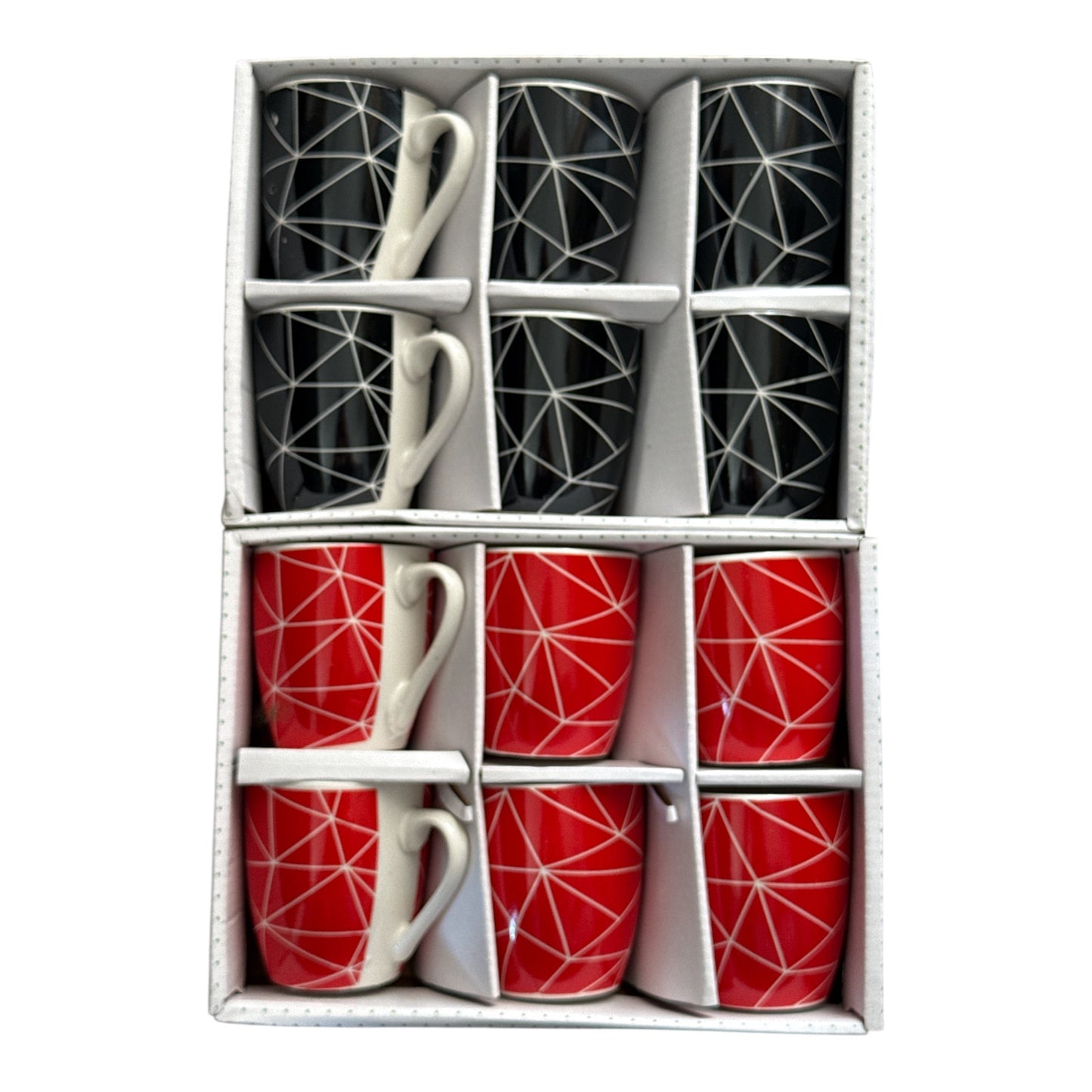 Set cadou 6 căni ceramică Color