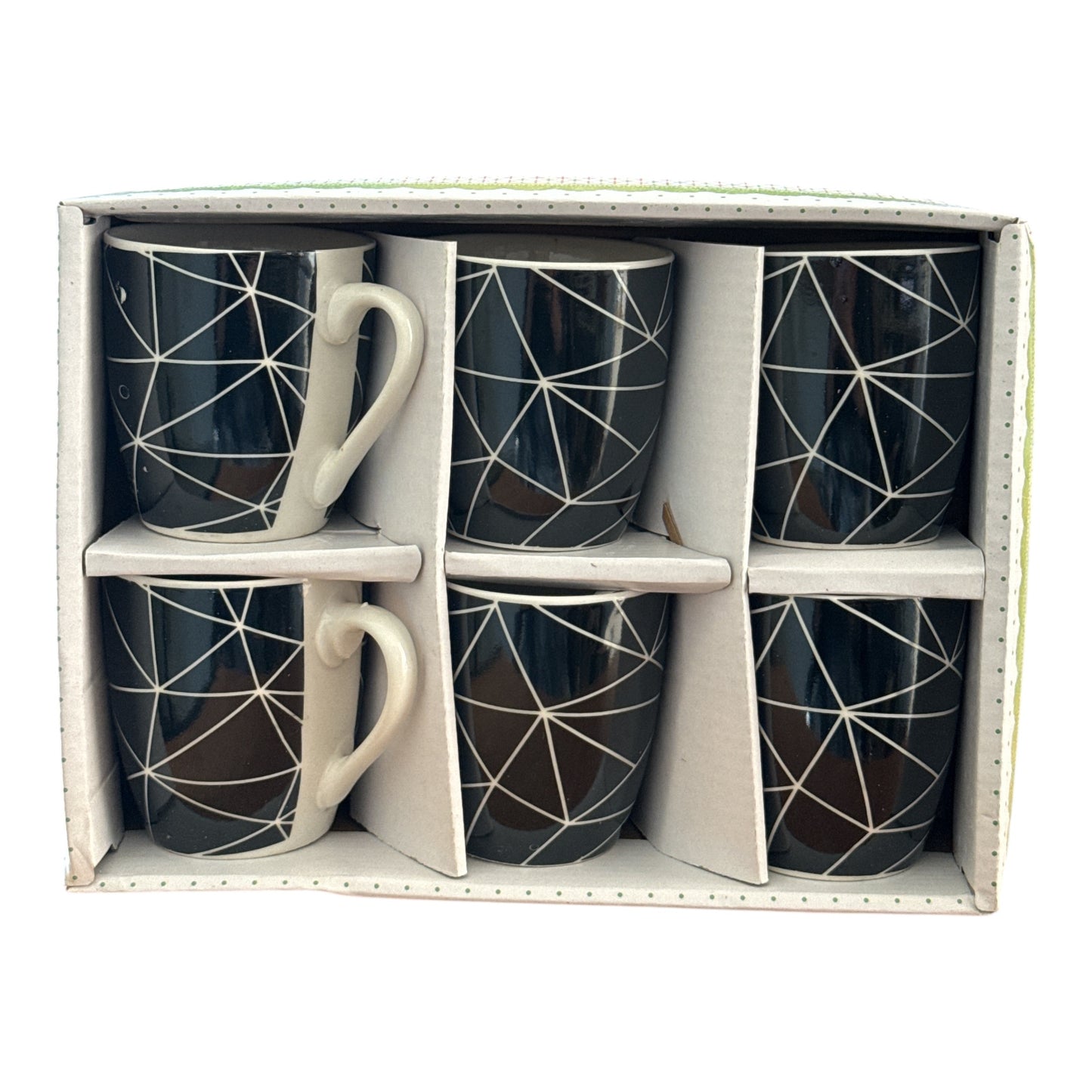 Set cadou 6 căni ceramică Color