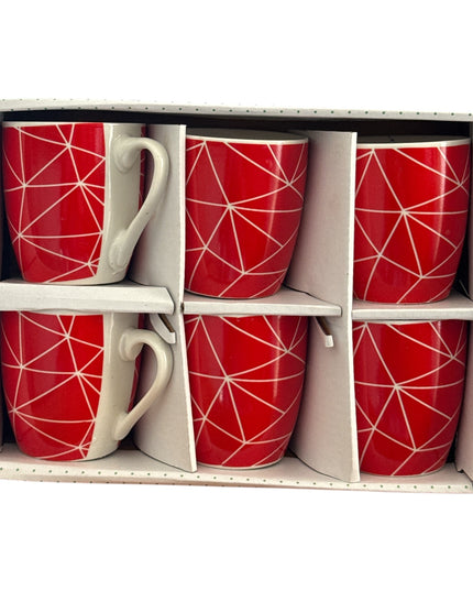 Set cadou 6 căni ceramică Color