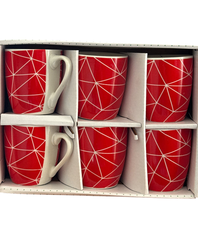 Set cadou 6 căni ceramică Color