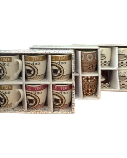 Set cadou 6 căni ceramică Coffee