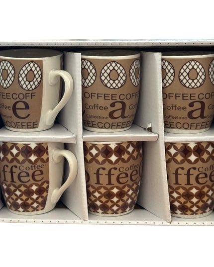 Set cadou 6 căni ceramică Coffee