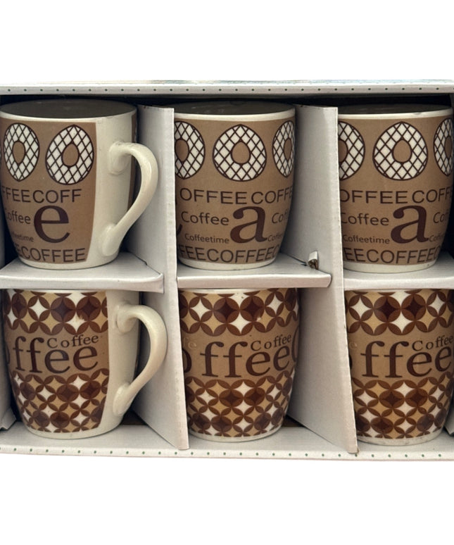 Set cadou 6 căni ceramică Coffee