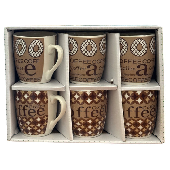 Set cadou 6 căni ceramică Coffee