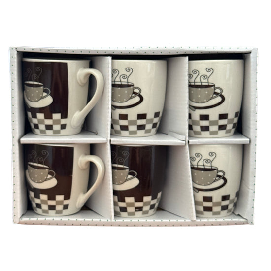 Set cadou 6 căni ceramică Coffee