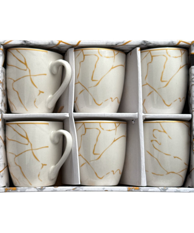 Set cadou 6 căni ceramică Color