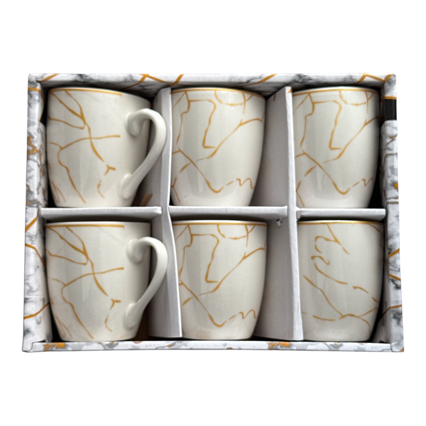 Set cadou 6 căni ceramică Color